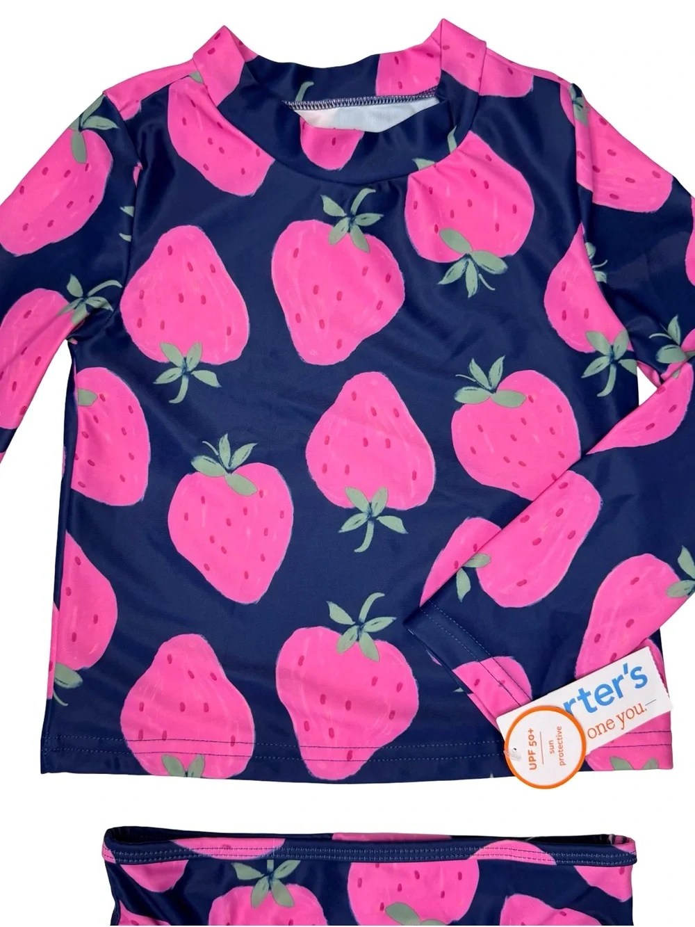 Carter’s Strawberries Rashguard And Bikini Bottoms Swimsuit